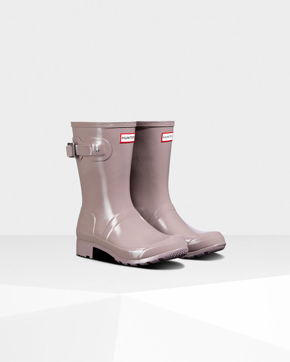 Galochas Curtas Hunter Feminina Roxo - Original Tour Foldable Gloss - 76SNFCHDX